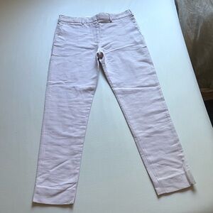 JONATHAN COHEN light lavender lilac purple slim tapered leg cropped pants